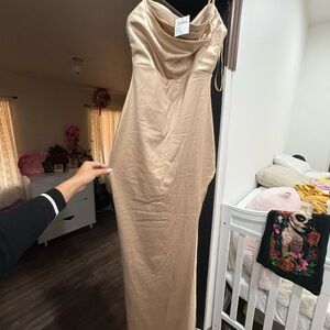 Windsor Strapless Champagne Dress
